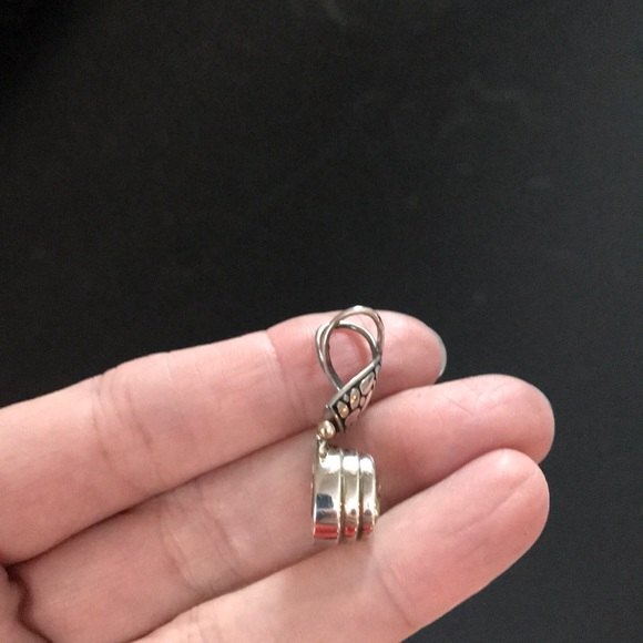 Vintage Sarda 925 Sterling Silver Crystal Pendant New Old Stock - Picture 8 of 8